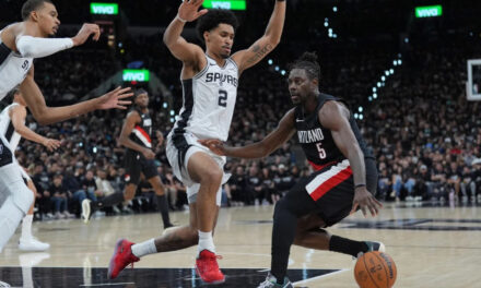 Trail Blazers remontan para vencer 106-103 a Spurs e igualar serie tras lesión de Wembanyama