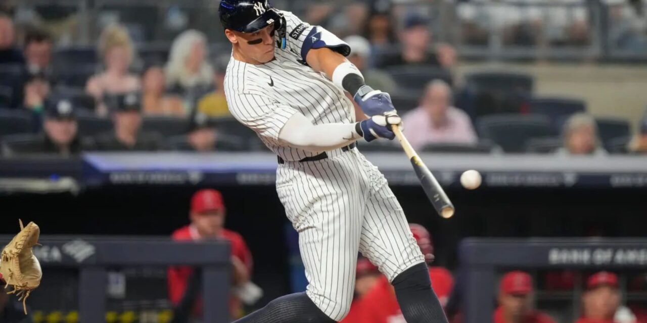 Judge y Grisham conectaron dos jonrones, superando los dos jonrones de Trout en la victoria de los Yankees por 11-10 sobre los Angels