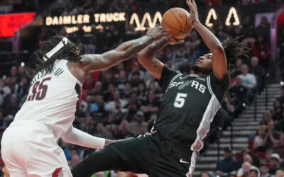 Spurs vencen 120-108 a Trail Blazers sin Wembanyama y toman ventaja 2-1 en la serie