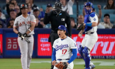 Ohtani lanza 7 entradas en blanco y Dodgers vencen 4-0 a Gigantes para cortar racha de 4 derrotas