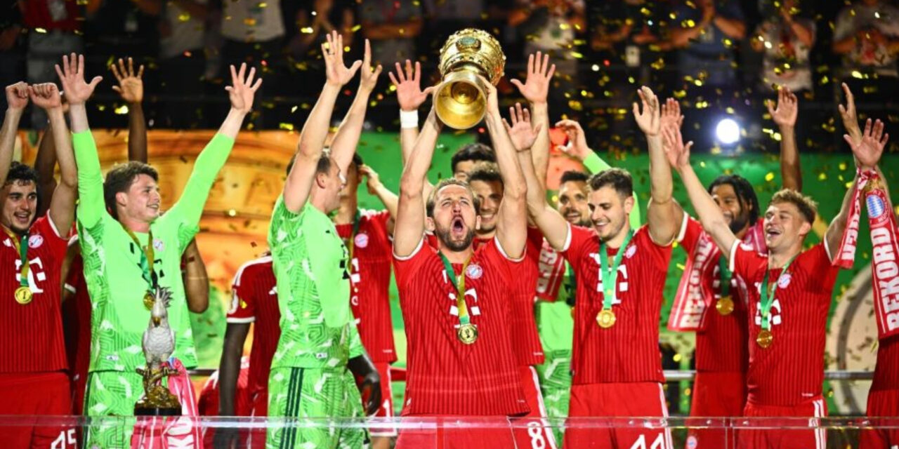 Triplete de Kane lleva al Bayern Múnich al título de Copa alemana al vencer al Stuttgart en la final