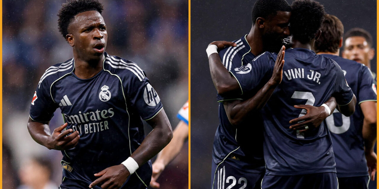Vinícius anota 2 goles y el Real Madrid gana para retrasar el título del Barcelona en La Liga