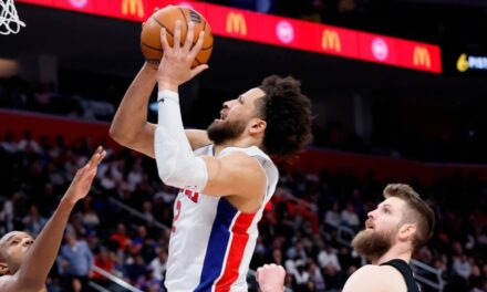 Cade Cunningham anota 23, Tobias Harris logra 20 y Pistons ganan 1er partido de serie ante Cavs