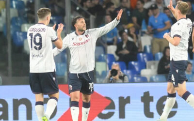 Gol acrobático en el descuenta le da al Bologna triunfo sorpresa ante el Napoli