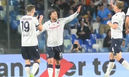 Gol acrobático en el descuenta le da al Bologna triunfo sorpresa ante el Napoli