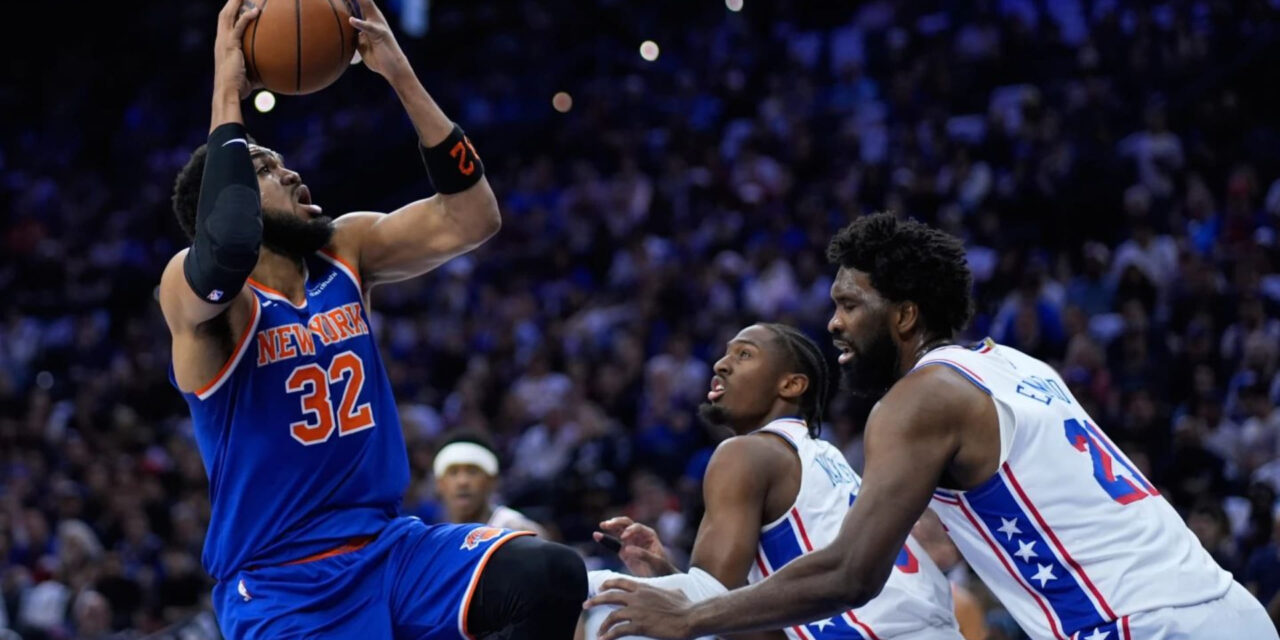 Los Knicks aplastan a los 76ers 144-114 con una lluvia de triples en el cuarto partido y regresan a las Finales del Este por segundo año consecutivo.