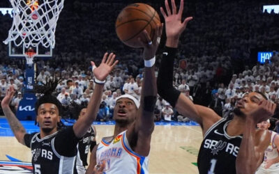 Thunder vence a Spurs 127-114 y queda a un triunfo de las Finales de la NBA