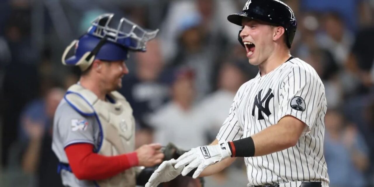Yankees logran vencer 5-4 a los Azulejos