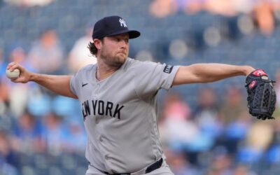 Gerrit Cole poncha a 10 y Yankees blanquean a Reales 7-0 para vencerlos por 14ta vez seguida
