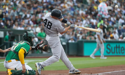 Goldschmidt aporta jonrón de 3 carreras y Yankees vencen 8-2 a Atléticos para hilar 5to triunfo