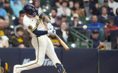 Joey Ortiz conecta su primer jonrón en casi 10 meses y los Brewers vencen a los Padres 6-4 para su quinta victoria consecutiva.