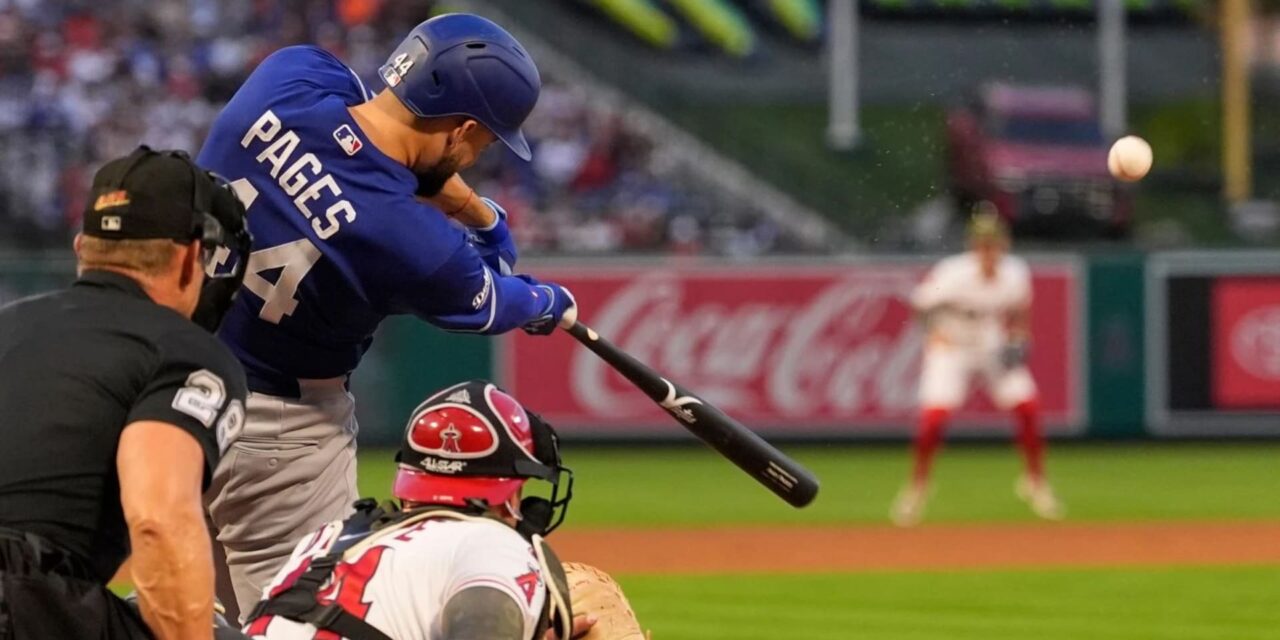Andy Pages lidera el ataque de 3 jonrones de los Dodgers, el bullpen lanza un juego de 2 hits en la victoria 6-0 sobre los Angels.