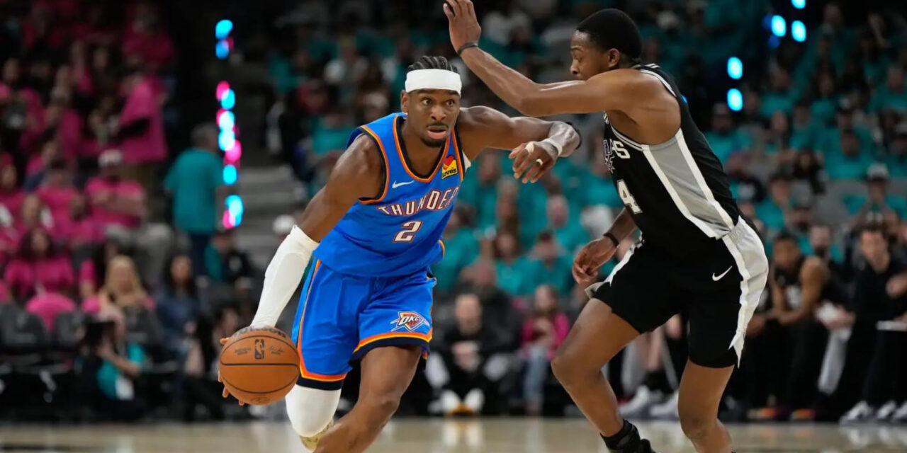 Gilgeous-Alexander y la banca llevan a Thunder a victoria ante Spurs y a ventaja de 2-1 en la serie