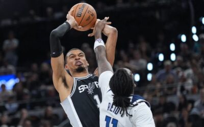 Wembanyama regresa con una actuación estelar y los Spurs vencen a los Wolves por 126-97 para ponerse 3-2 arriba.