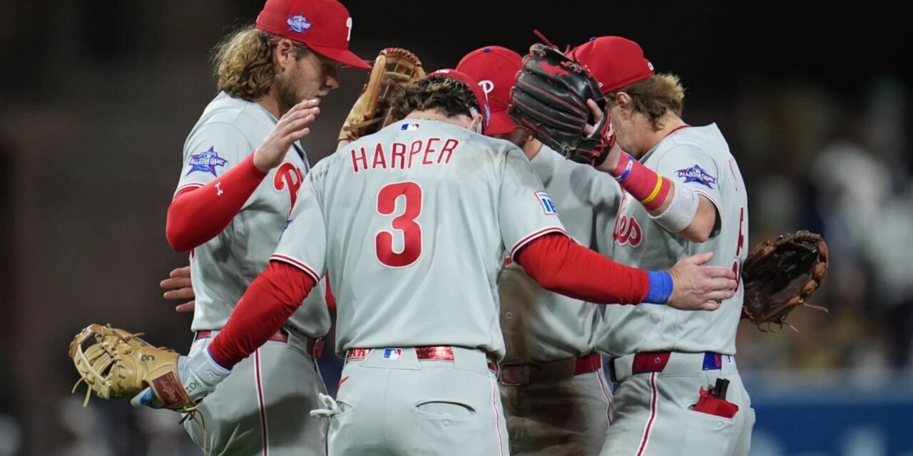 Harper, Realmuto y Turner conectaron jonrones en la victoria de los Phillies por 4-3 sobre los Padres.