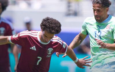 Qatar consigue primer punto en mundiales tras empatar con Suiza