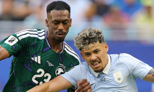 Uruguay lucha no puede vencer a Arabia Saudita en el Mundial