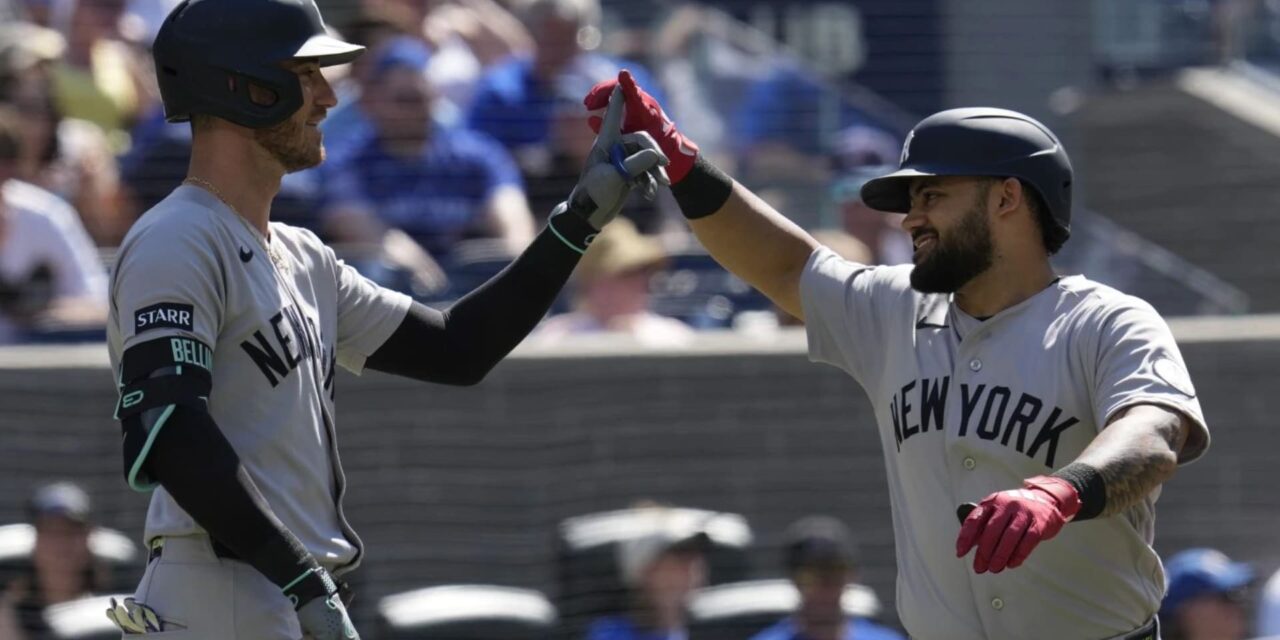 Los Yankees vencieron a los Blue Jays 3-1 y consiguieron su quinta victoria en los últimos 6 partidos.