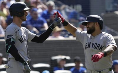 Los Yankees vencieron a los Blue Jays 3-1 y consiguieron su quinta victoria en los últimos 6 partidos.