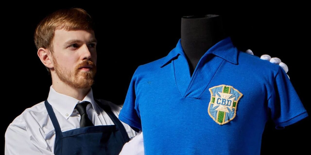 Subastarán camiseta que Pelé llevó en la final del Mundial de 1958, estimada en 6 millones