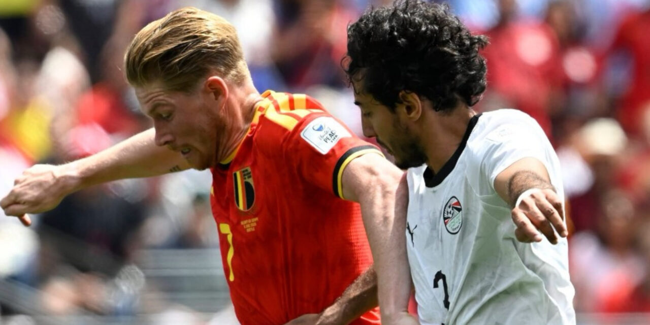 Bélgica salva empate 1-1 con Egipto en el Mundial