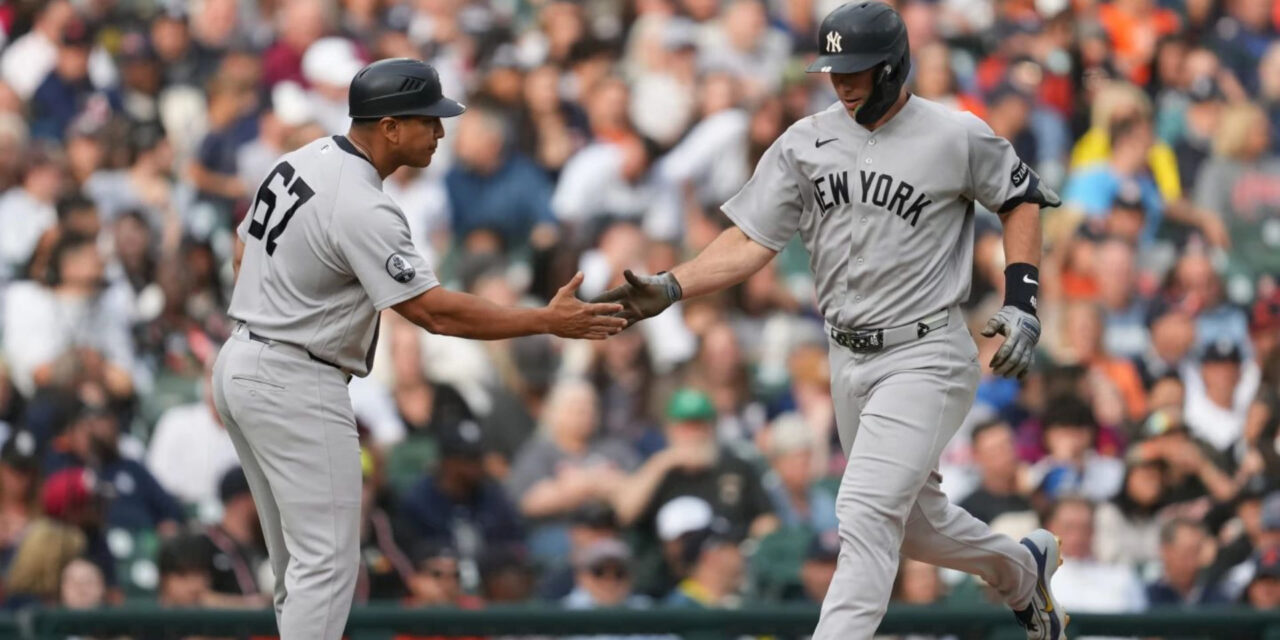 Goldschmidt conecta 2 jonrones, Domínguez conecta el jonrón de la victoria ante Skubal en el triunfo de los Yankees por 4-2 sobre los Tigers.