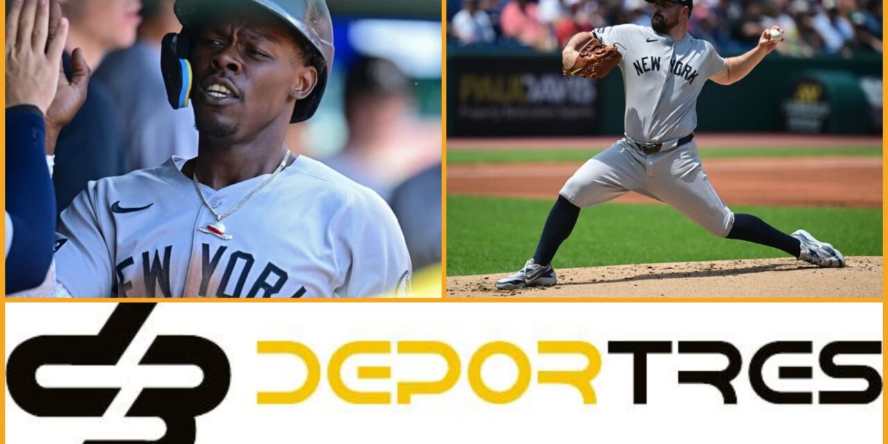 Jazz Chisholm Jr. impulsa 3 carreras y Yankees barren a Guardianes con triunfo 8-4(Video D3 completo 12:00 PM)