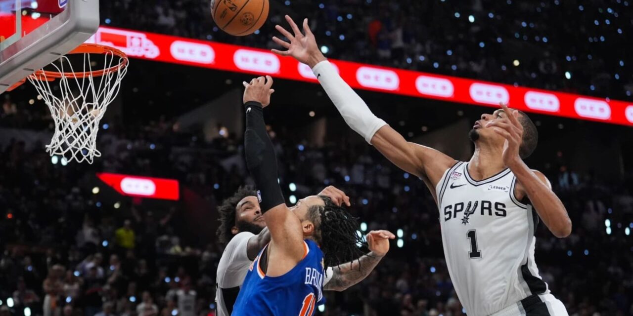 Wembanyama falla en el último segundo, los Knicks vencen a los Spurs 105-104 y se ponen 2-0 arriba en las Finales de la NBA.