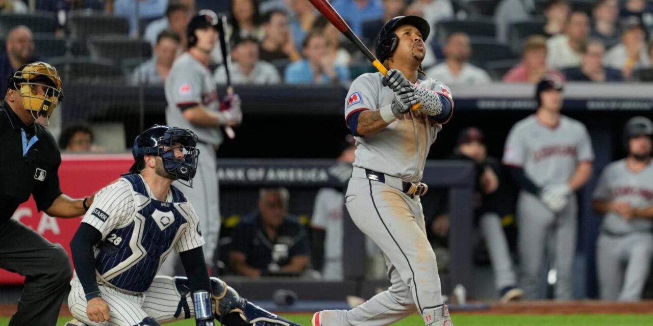 Ramírez vuelve a ser protagonista, ya que los Guardians conectan 3 jonrones contra Cole en la victoria por 5-4 sobre los Yankees.