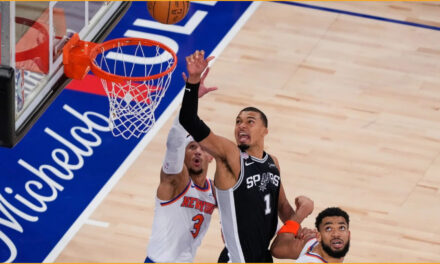 Victor Wembanyama lleva a los Spurs a una victoria por 115-111 que reduce la ventaja de los Knicks en las Finales de la NBA a 2-1.