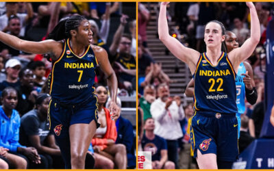 Aliyah Boston anotó 34 puntos y Caitlin Clark sumó 32 para liderar a Fever en su victoria sobre Sky por 114-106 en tiempo extra.