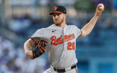 Orioles vencen 3-2 a Dodgers con 7 entradas en blanco de Trevor Rogers