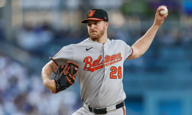 Orioles vencen 3-2 a Dodgers con 7 entradas en blanco de Trevor Rogers