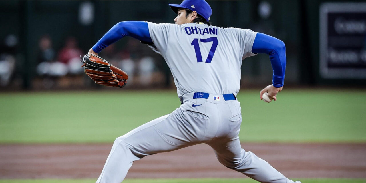 Shohei Ohtani domina en 6 entradas sin permitir carreras, los Dodgers aplastan a los Diamondbacks 7-0.