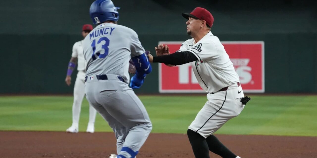 Ketel Marte conecta un jonrón solitario en la novena entrada, los Diamondbacks remontan tras una aparatosa colisión para vencer a los Dodgers 3-2.