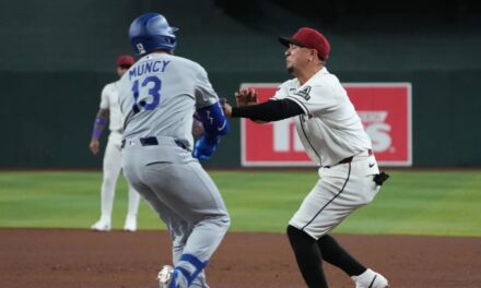Ketel Marte conecta un jonrón solitario en la novena entrada, los Diamondbacks remontan tras una aparatosa colisión para vencer a los Dodgers 3-2.