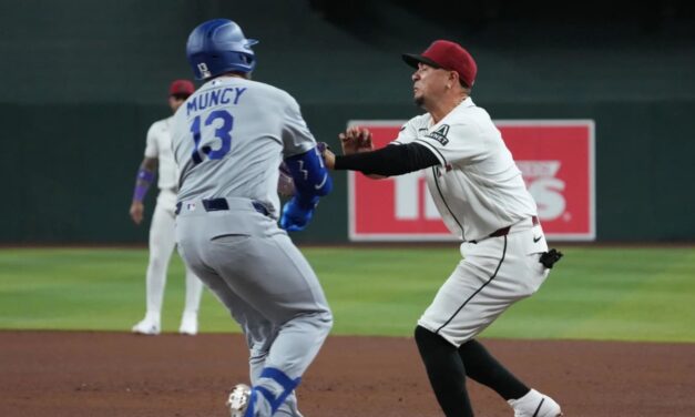 Ketel Marte conecta un jonrón solitario en la novena entrada, los Diamondbacks remontan tras una aparatosa colisión para vencer a los Dodgers 3-2.