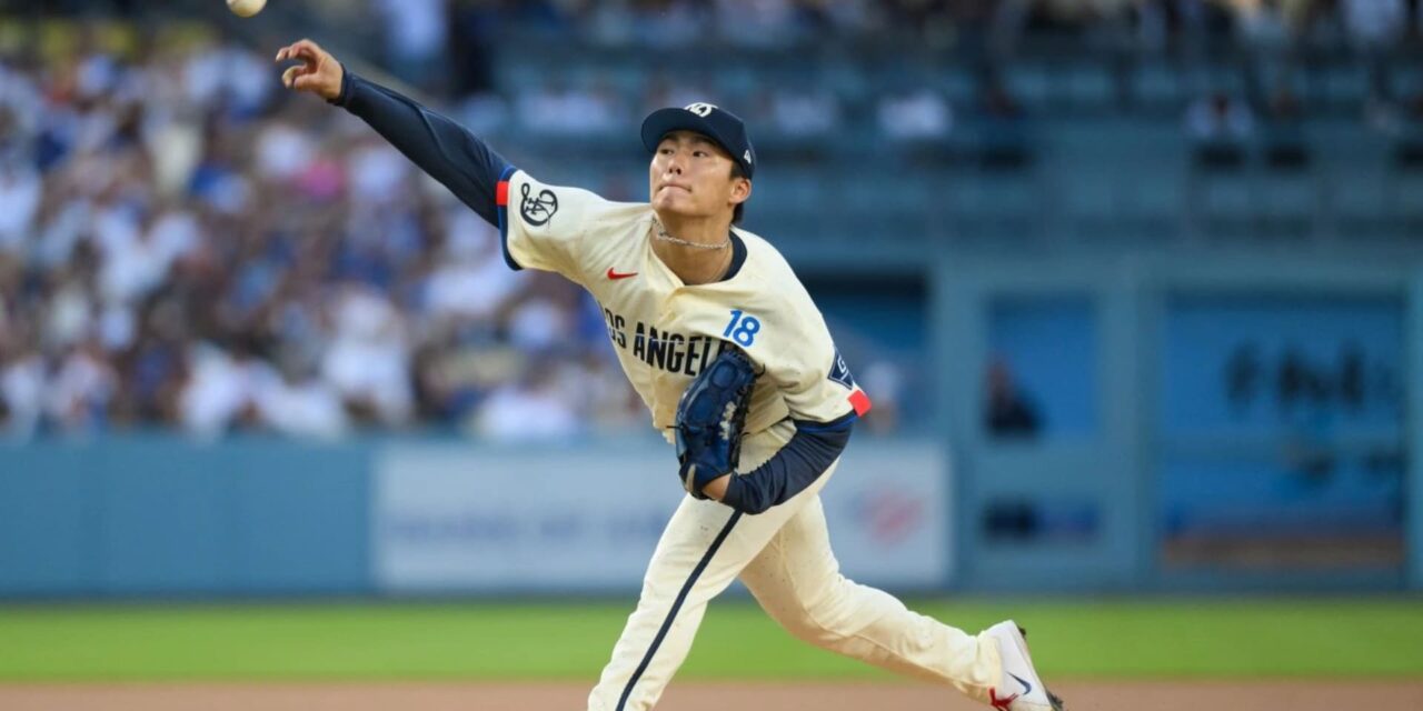 Dodgers anotan 9 carreras en la primera entrada, con Yamamoto dominando durante 8 entradas en aplastante victoria de 9-2 sobre Angels.
