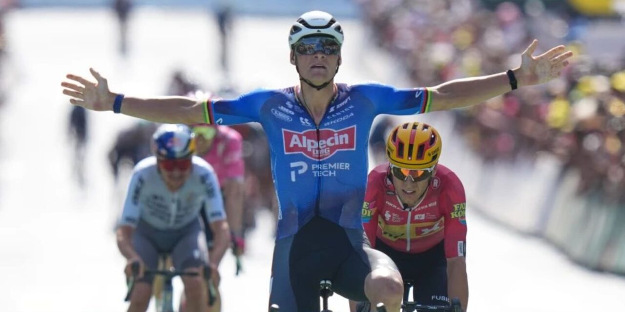Van der Poel se impone en la novena etapa del Tour de Francia y Pogacar conserva el maillot amarillo