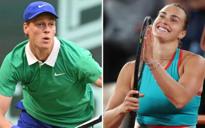 Aryna Sabalenka y Jannik Sinner lideran el cuadro del Abierto de Estados Unidos
