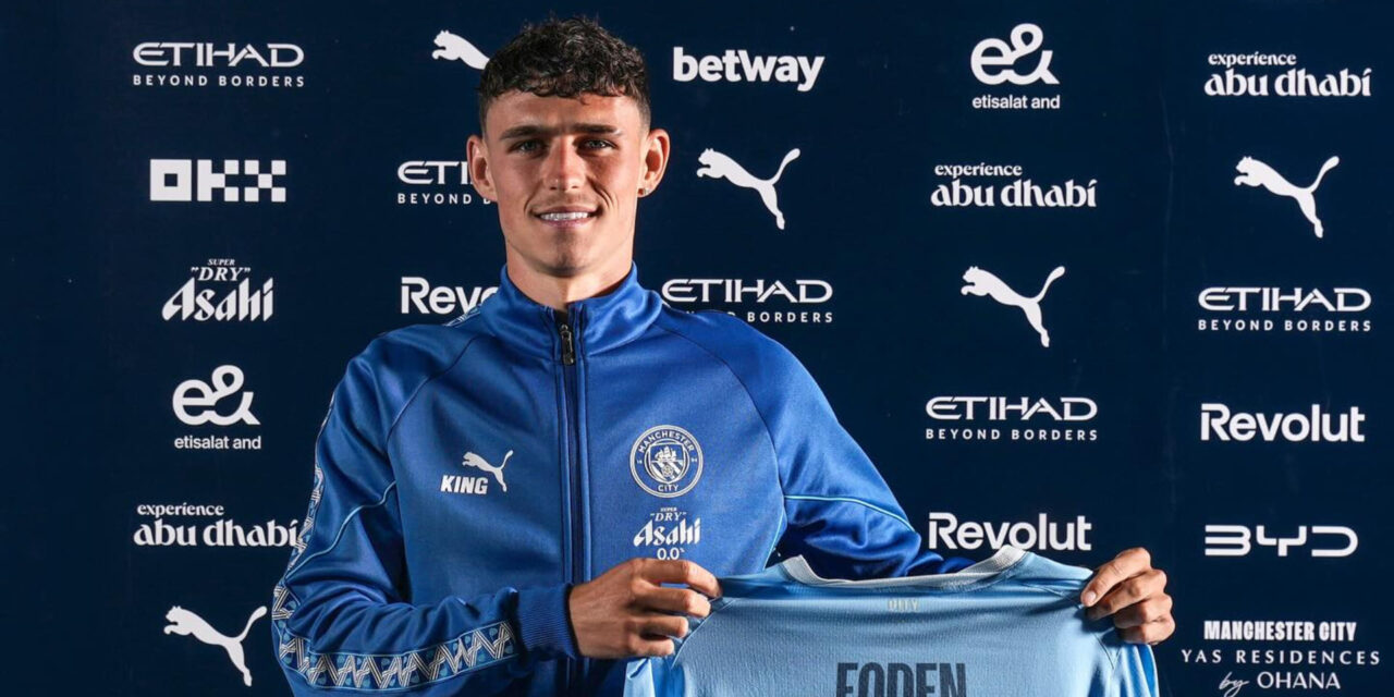 Phil Foden firma una extensión de contrato con Man City hasta 2030