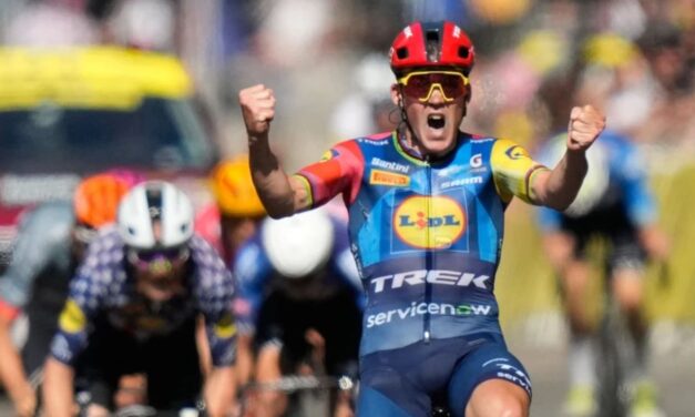 Dane Pedersen gana la etapa 4 del Tour y Traeen arrebata el amarillo a Pogacar