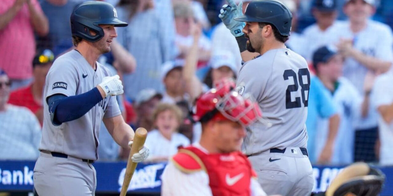 Wells y Domínguez conectan jonrón y Yankees vencen 3-1 a Filis