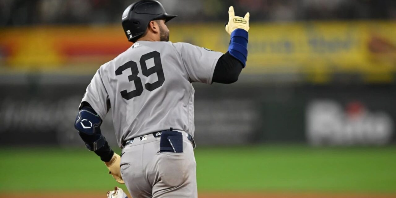 Ali Sánchez conecta el primer jonrón de su carrera y los Yankees vencen a los White Sox por 9-5.