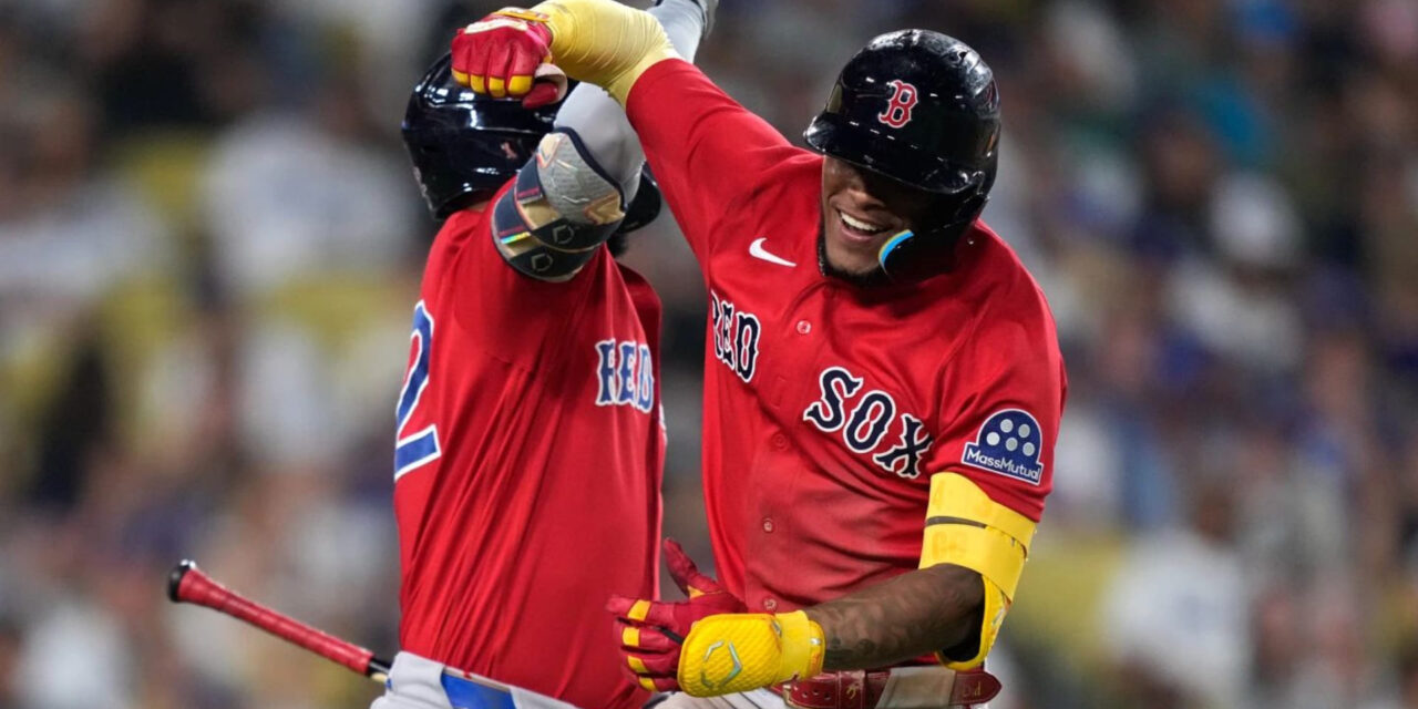 Rafaela conecta un jonrón de dos carreras y los Red Sox vencen a los Dodgers por 9-4.