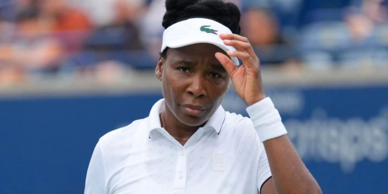 Venus Williams vuelve a caer en Cincinnati, 6-2, 6-2; hila 13 derrotas en individuales