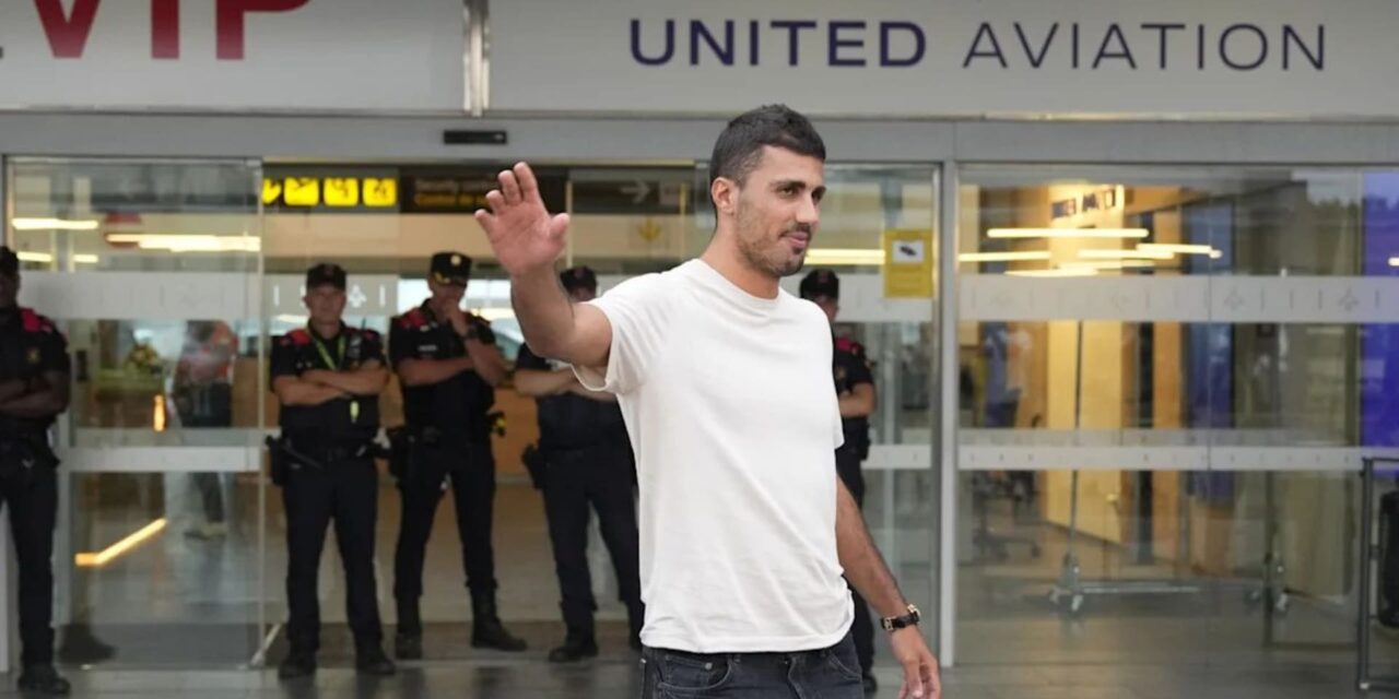 Rodri, a su llegada a Barcelona: «Jugar en el Barça es un sueño»