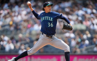 Logan Gilbert lanza seis entradas sólidas y los Mariners cortan una racha de seis derrotas al vencer 1-0 a los Yankees.
