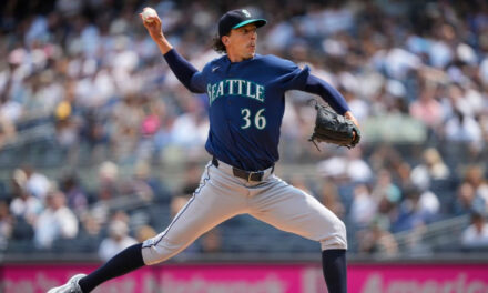 Logan Gilbert lanza seis entradas sólidas y los Mariners cortan una racha de seis derrotas al vencer 1-0 a los Yankees.