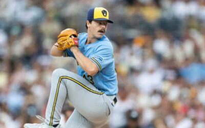 Henderson brilla durante 7 entradas y los Brewers ganan 3 de 4 partidos a los Dodgers.